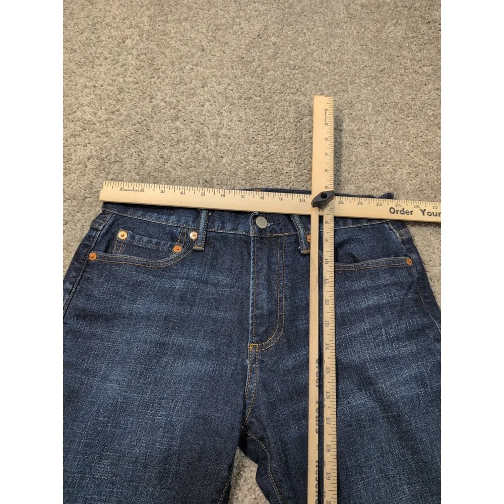 Gap Denim Mens 29x30 Slim Straight Jeans Dark Worn Indigo Stretch‎ 321515-00